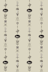 Neo-Classical Striped Wallpaper