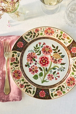 Rifle Paper Co. Gracie Porcelain Dinner Plates, Set of 4