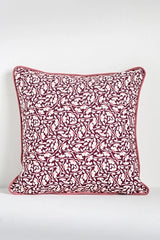 McKenzie Parrott Floral Threads Cotton Floral Printed Throw Pillow