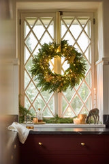 Faux Mixed Evergreen Wreath