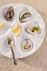 Perla Stoneware Oyster Plate